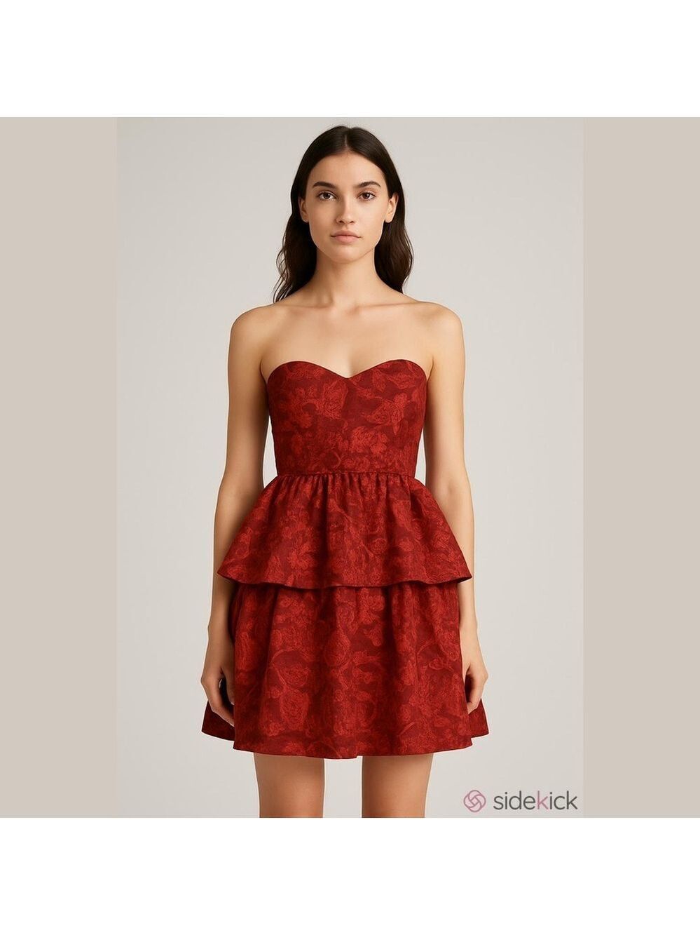 Altar’d State Red Strapless Dress